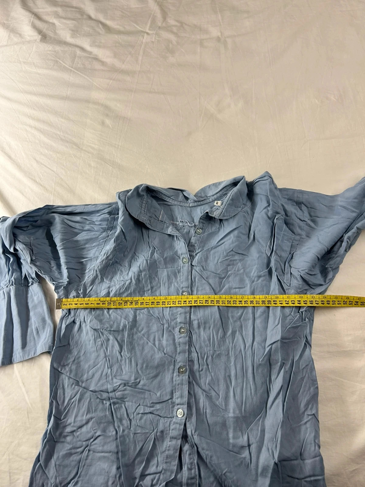 Chemise vintage bleu clair – photo 10